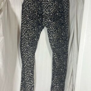 one 5 one Leopard Print Leggings - Black and Tan